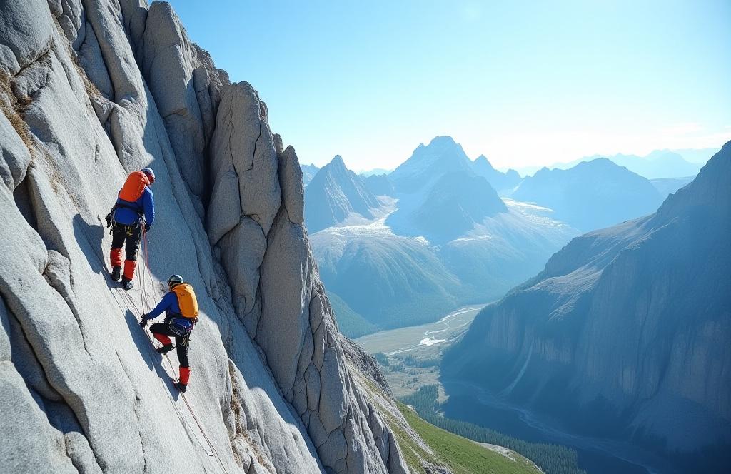 Technical climbing adventure in Banff