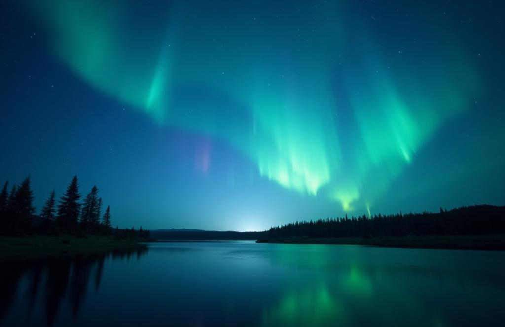 Northern lights viewing in Alberta